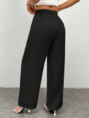 Calça Feminina Wide Leg Alfaiataria Varias Cores Lançamento