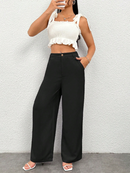 Calça Feminina Wide Leg Alfaiataria Varias Cores Lançamento