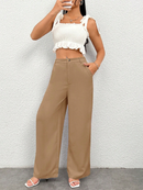 Calça Feminina Wide Leg Alfaiataria Varias Cores Lançamento