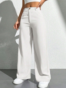 Calça Feminina Wide Leg Alfaiataria Varias Cores Lançamento