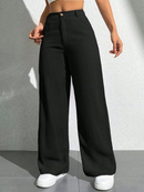Calça Feminina Wide Leg Alfaiataria Varias Cores Lançamento