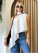 BLUSA BATA ASSIMÉTRICA MULTIFORMES