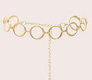 Cinto de corrente argola feminino cintura de oco simples e versátil da moda tendência