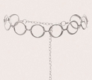 Cinto de corrente argola feminino cintura de oco simples e versátil da moda tendência