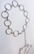 Cinto de corrente argola feminino cintura de oco simples e versátil da moda tendência