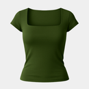 BLUSA BÁSICA - DECOTE QUADRADO