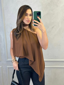 blusa feminina capa boho chic bata assimétrica multiformes elegante tendência 2026