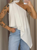 blusa feminina capa boho chic bata assimétrica multiformes elegante tendência 2026