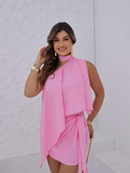 blusa feminina capa boho chic bata assimétrica multiformes elegante tendência 2026