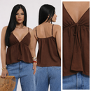 Blusa Batinha Cropeed Veráo Alça Regulável
