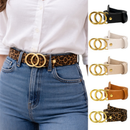 Cintos Femininos Redonda Dupla Dourada Largura 3.0cm Envio Rápido - Manuela