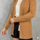 CARDIGAN FEMININO CANELADO ESTILO KIMONO