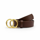 Cintos Femininos Redonda Dupla Dourada Largura 3.0cm Envio Rápido - Manuela