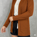 CARDIGAN FEMININO CANELADO ESTILO KIMONO