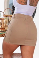 Saia Cargo Curta Levanta Bumbum Com Elastano Moda Verão Blogueira Tendência