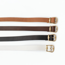Kit 4 Cintos Feminino Fivela Metalizada Dourada Em Couro Sintético Ecológico Minimalista