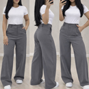 CALÇA ALFAIATARIA PANTALONA WIDE LEG - CINTURA ALTA
