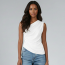 BLUSA OMBRO ÚNICO - FRANZIDA ASSIMÉTRICA