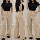 Calça Alfaiataria Pantalona Premium Wide Leg Cintura Alta PROMOÇÃO Tendência
